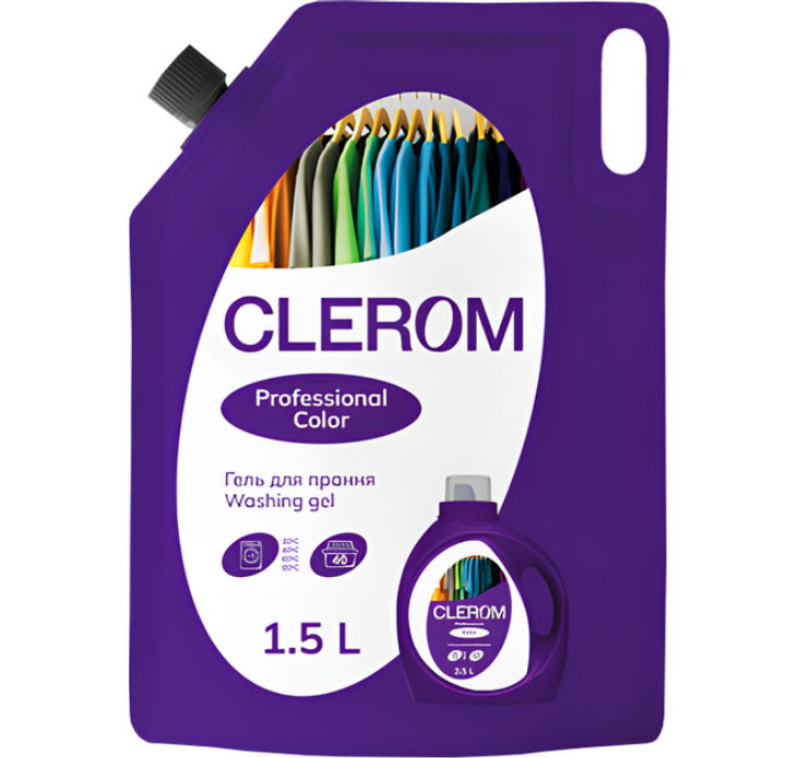 Clerom Professional гель д/прання 1,5л (дой-пак) Color